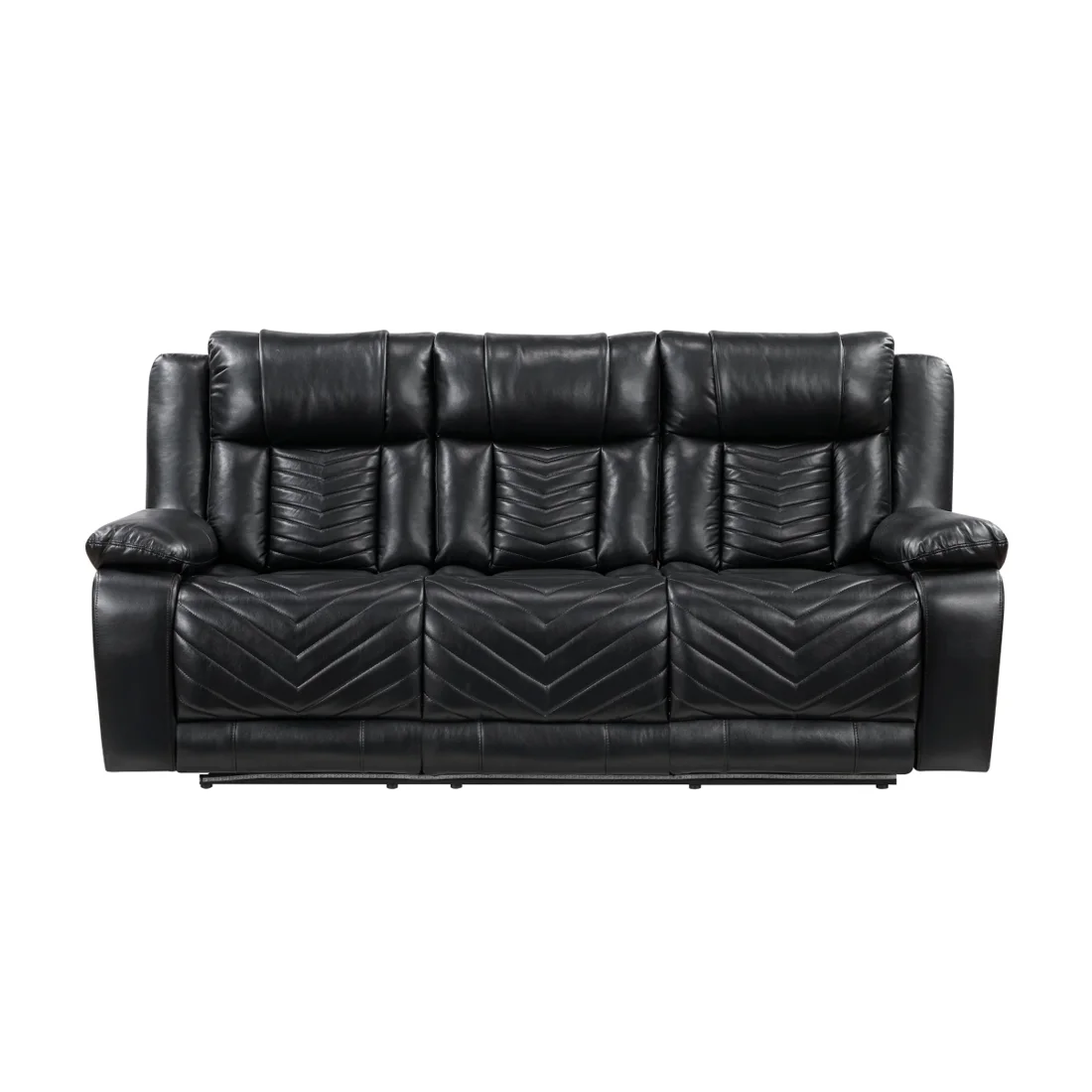 Huron Reclining Sofa, Black, view 1