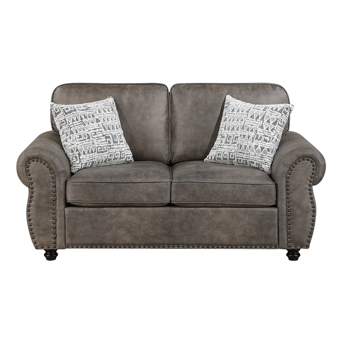 Pinnacle Loveseat, Brownish gray