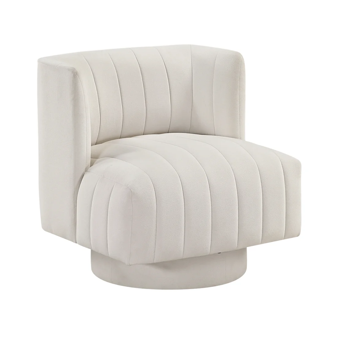 Joyce Swivel Chair, Beige, view 1