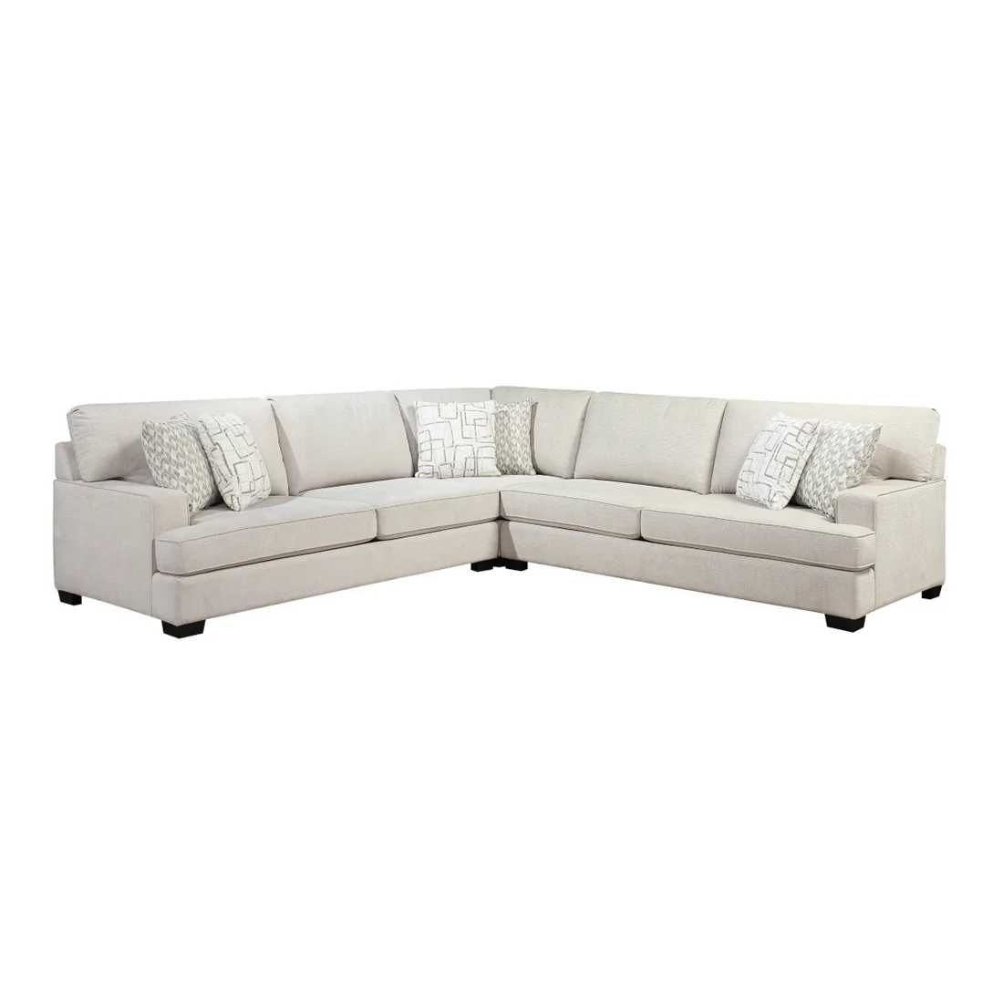Livia 3-Piece Sectional, Beige