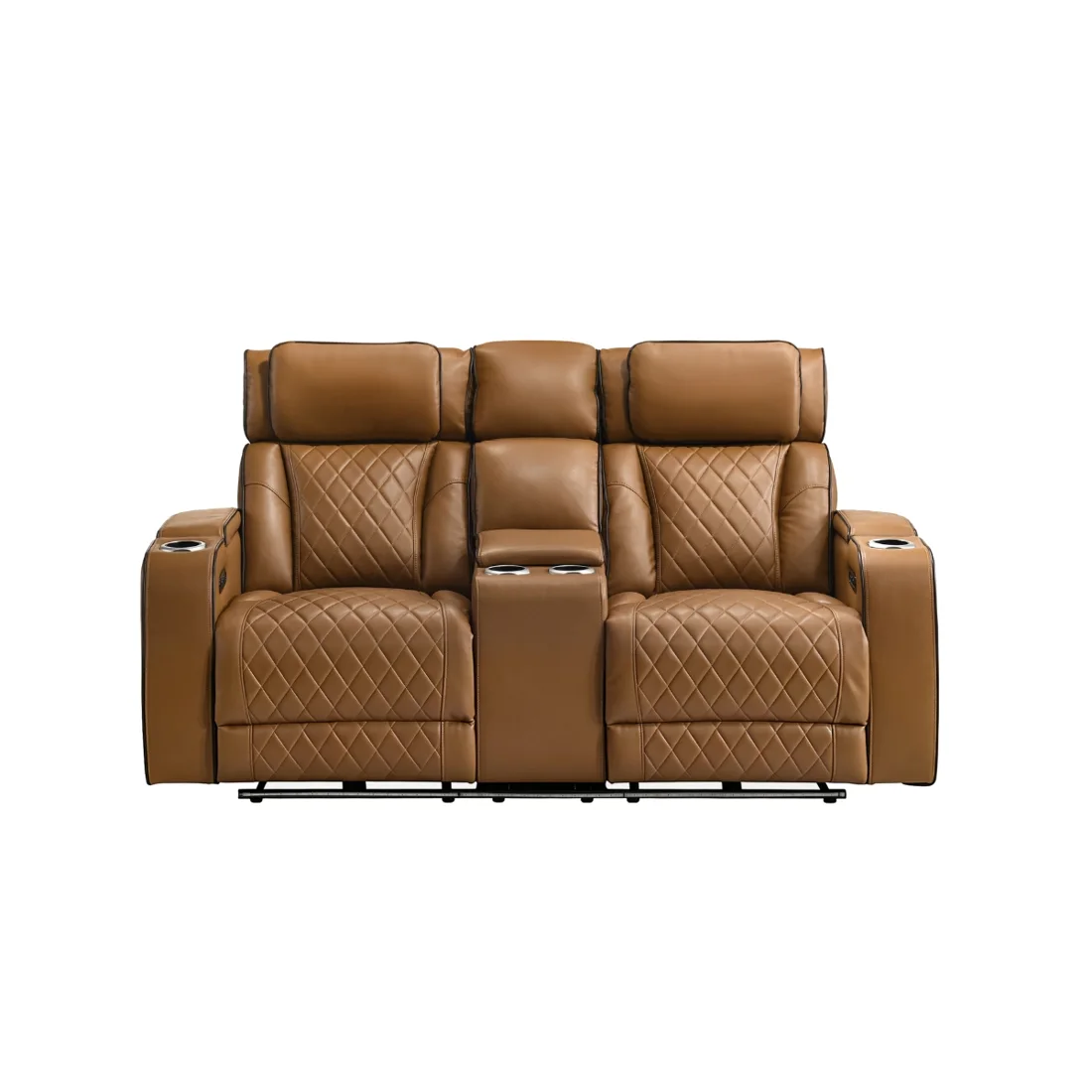 Polar Reclining Loveseat, Brown