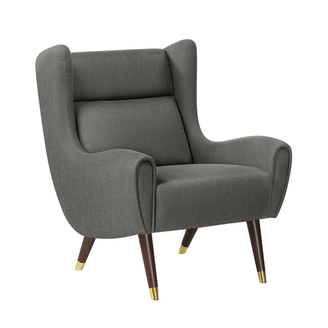 Greta Accent Chair, Dark gray, view 1