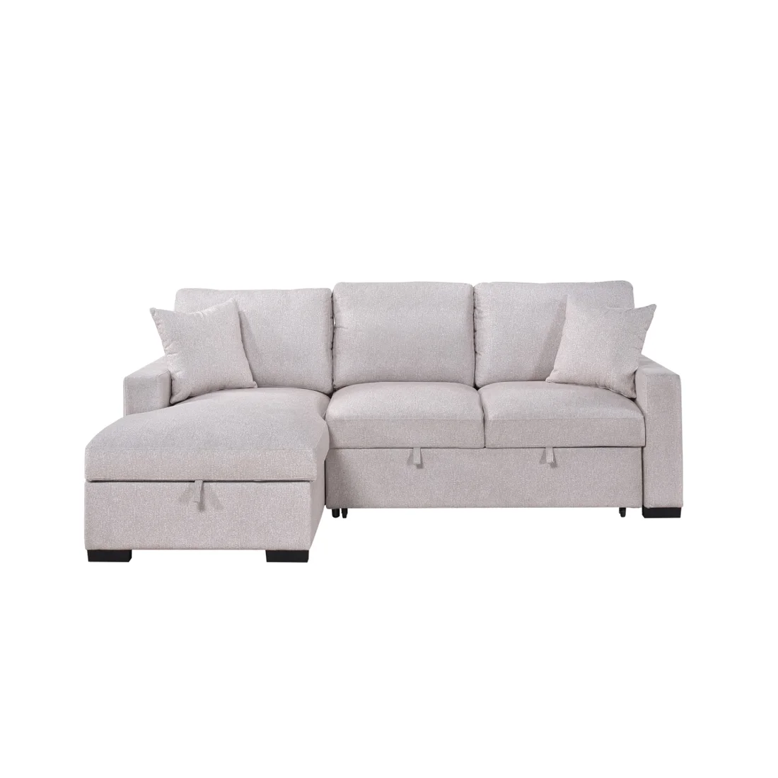 Pallas 2-Piece Sleeper Sectional, Beige