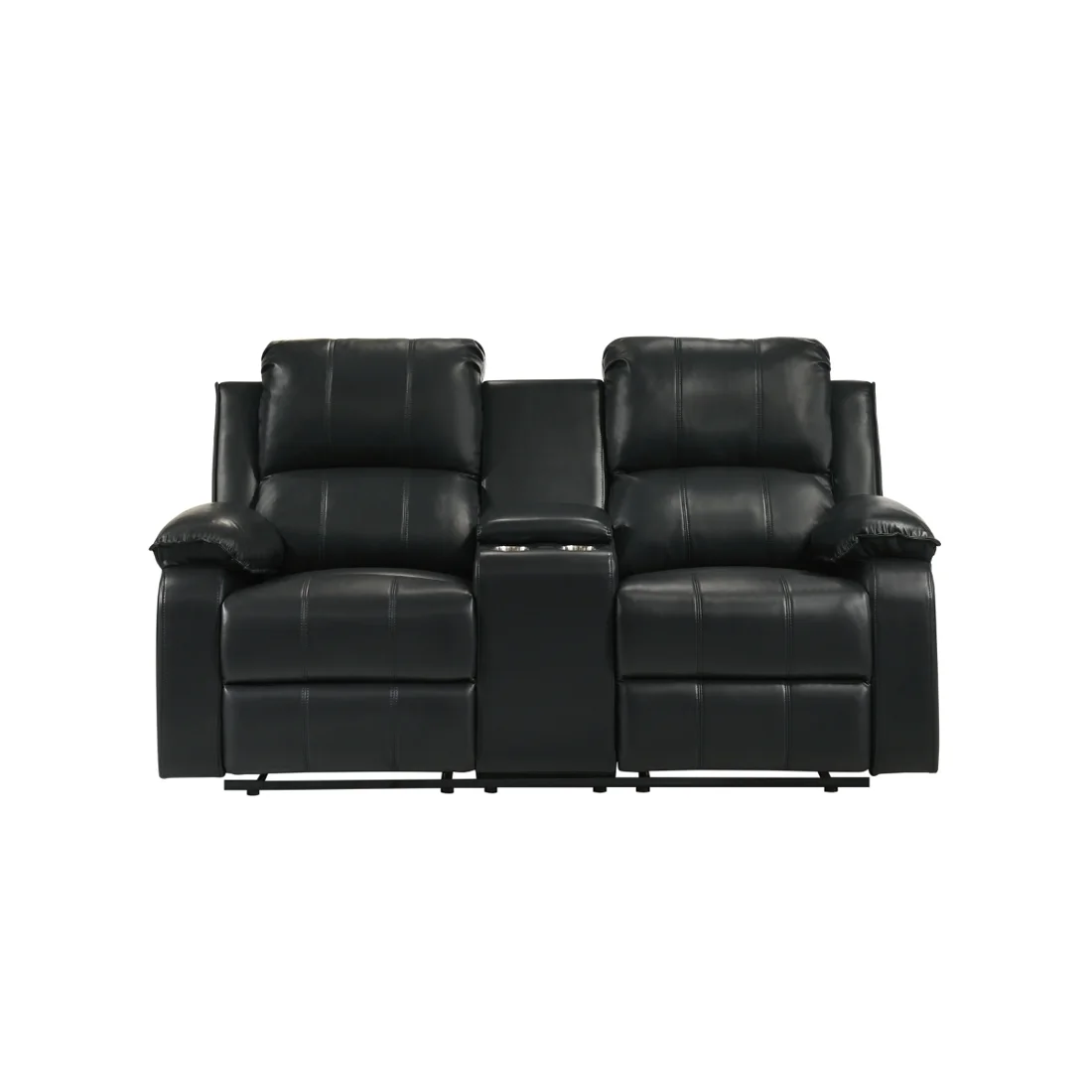 Mercer Reclining Loveseat, Black
