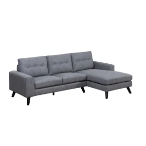 Evelyn 2-Piece Sectional, Grey, view 1