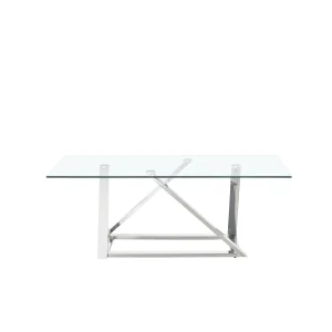 Verne Coffee Table, High shine chrome finish