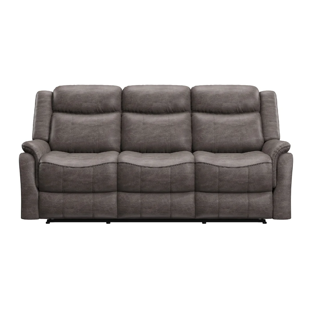 Woodger Reclining Sofa, Grey, view 1