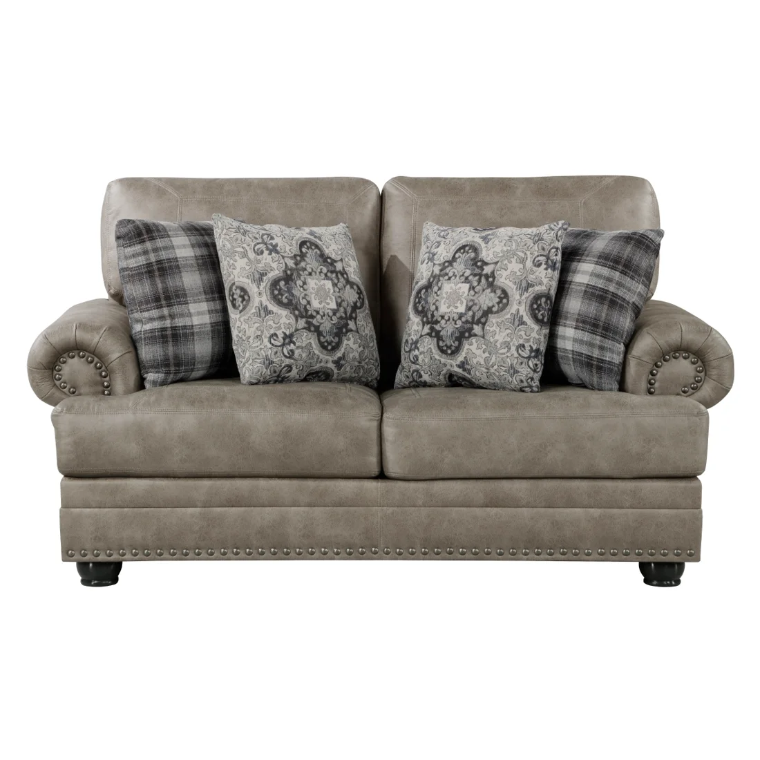 Franklin Loveseat, Mushroom Brown