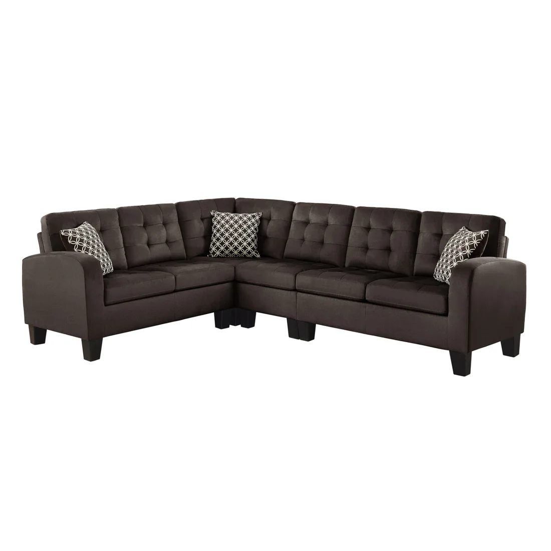 Sinclair 2-Piece Sectional, Chocolate