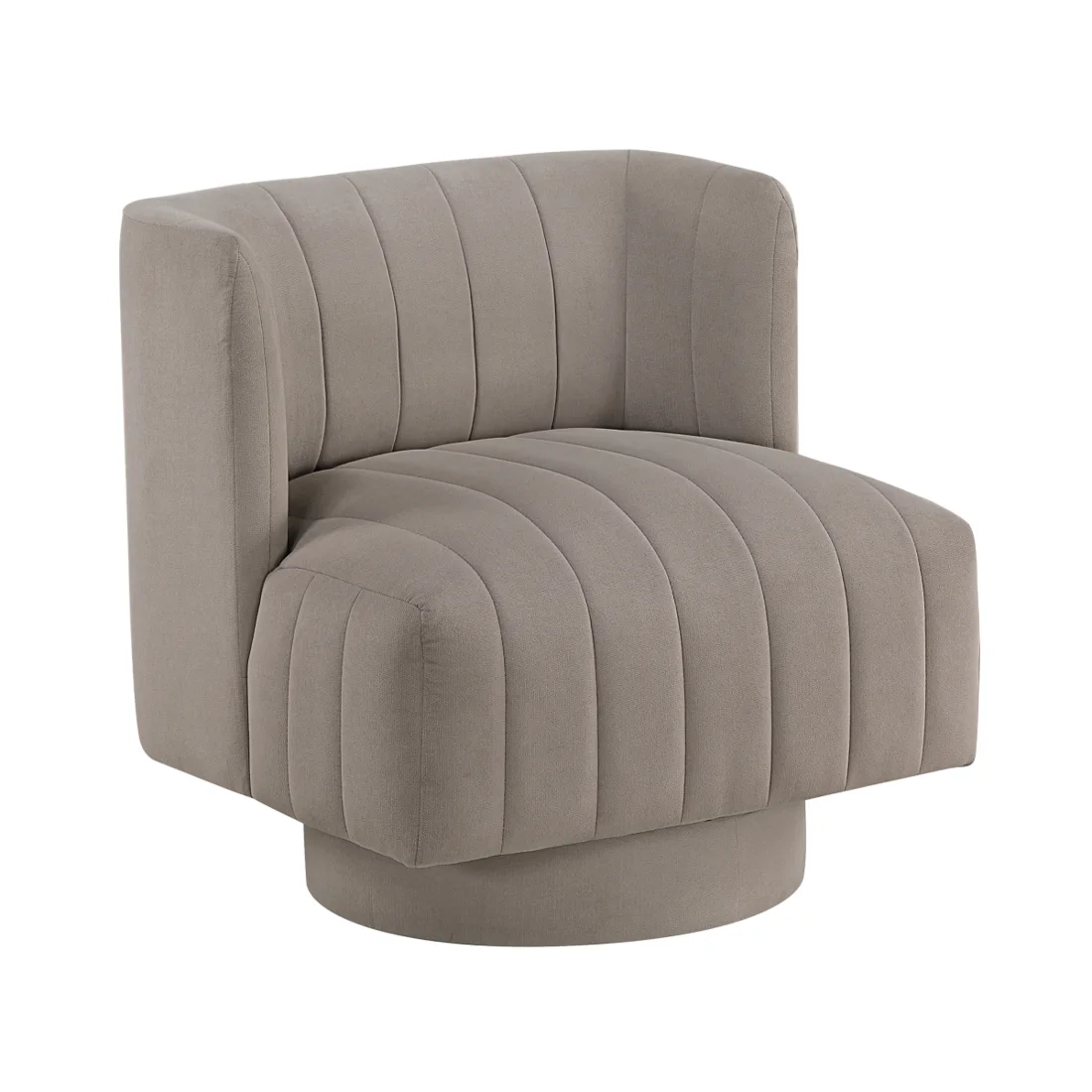 Joyce Swivel Chair, Taupe, view 1