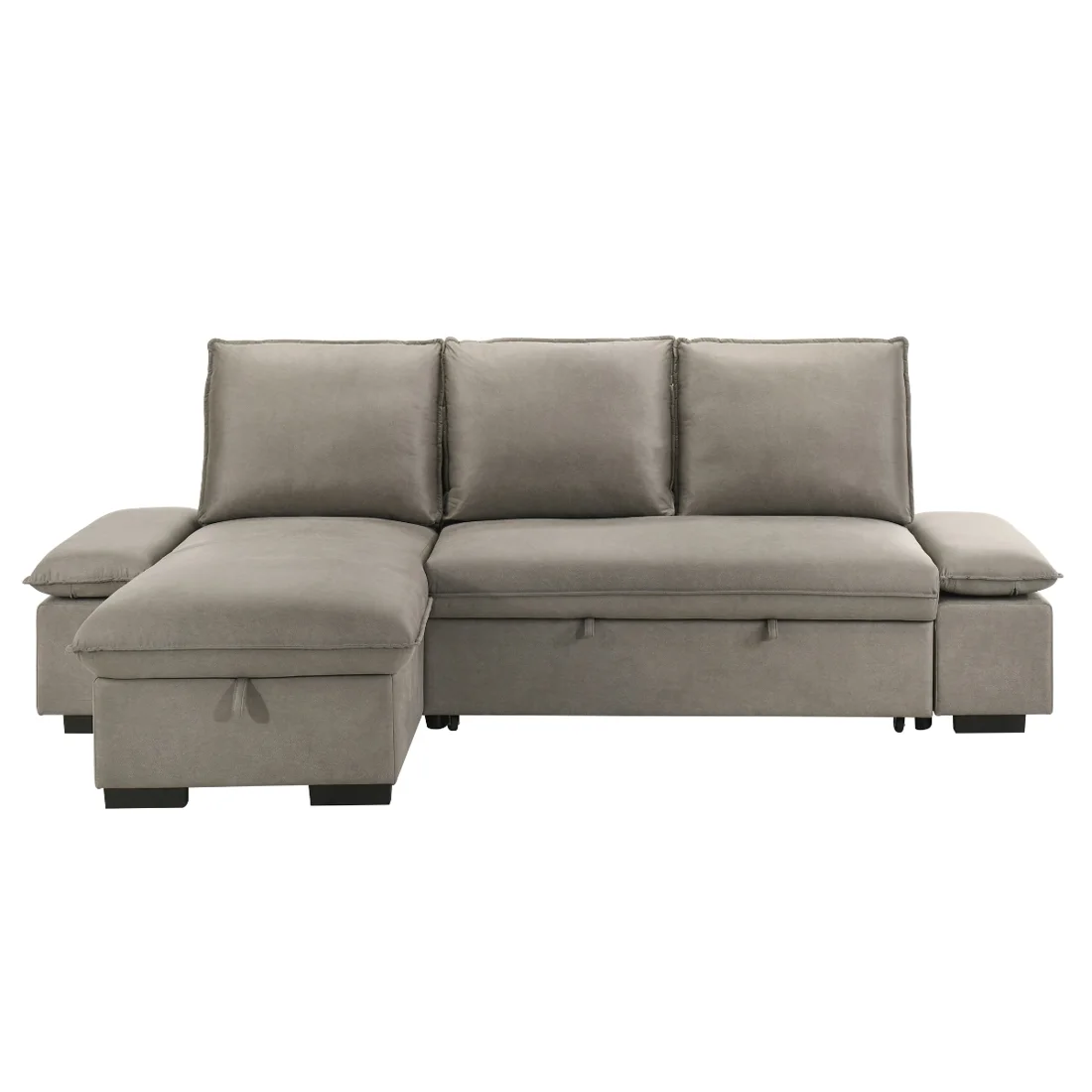 Lester 3-Piece Sleeper Sectional, Warm Grey