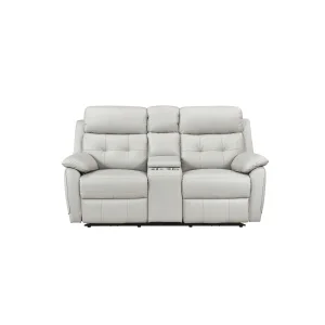 Oliver Reclining Loveseat, Silver, view 1