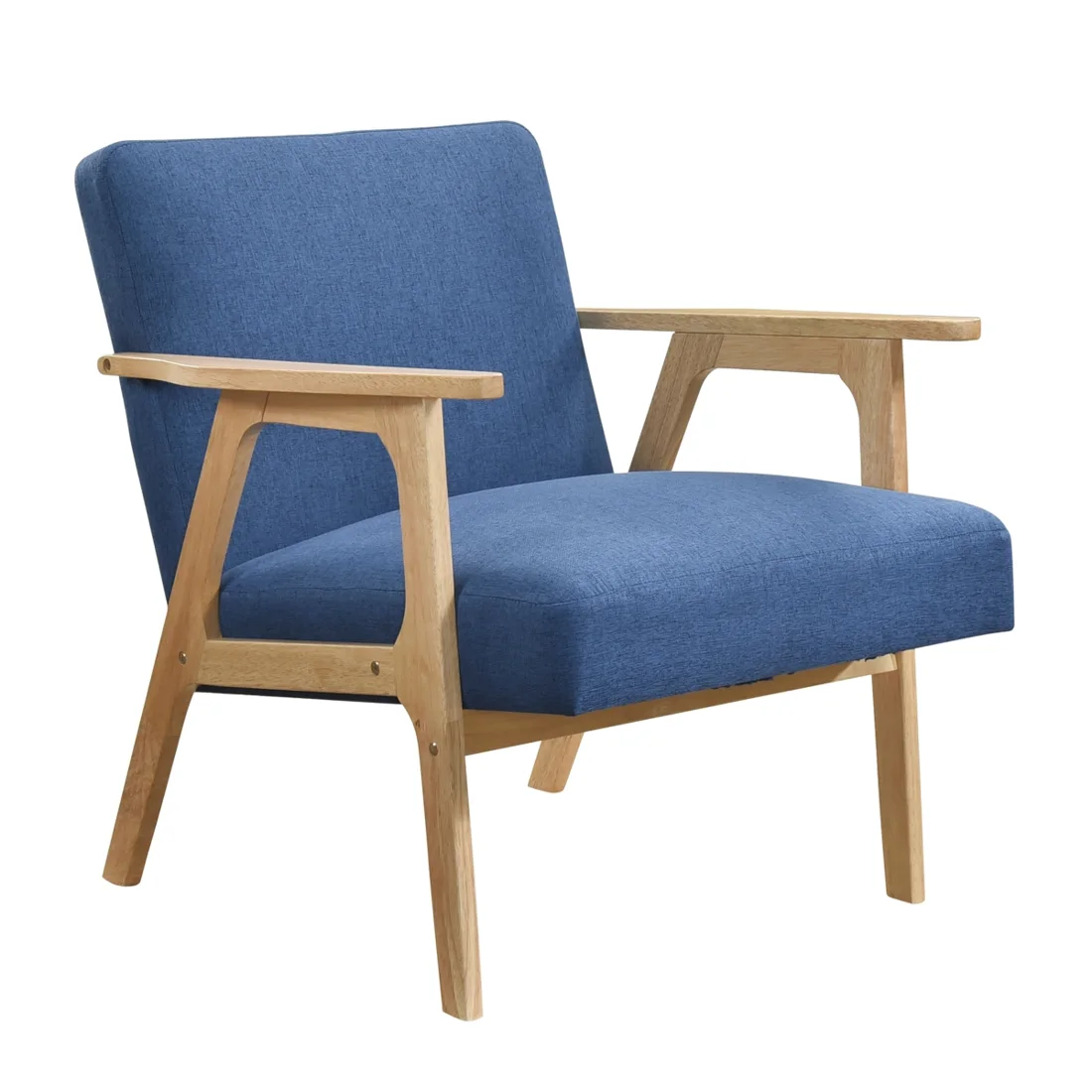 Omara Accent Chair, Blue, view 1