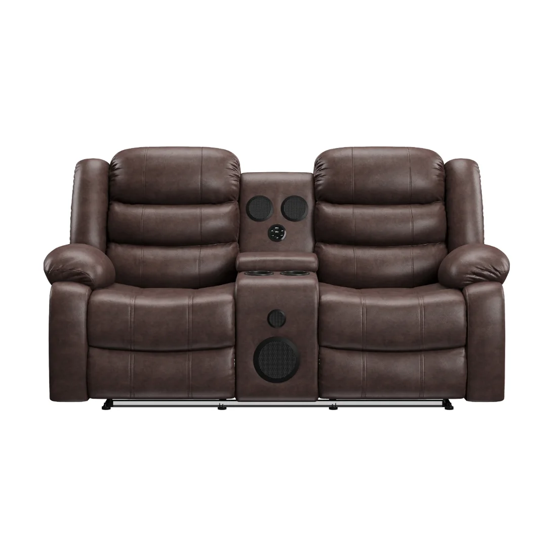 DeWolffe Reclining Loveseat, Brown, view 1