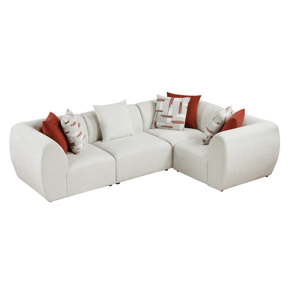 Franz 4-Piece Modular Sectional, Beige