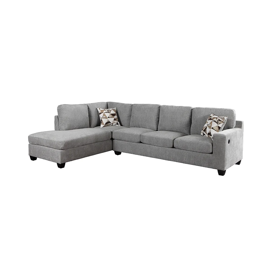 Angua 2-Piece Sectional, Grey, view 1
