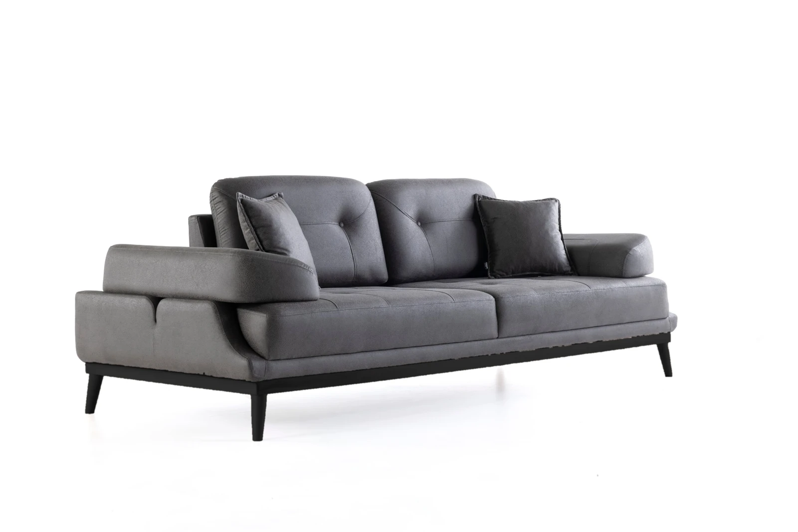 Marmara Boss Sofa Set — Gray, Gray